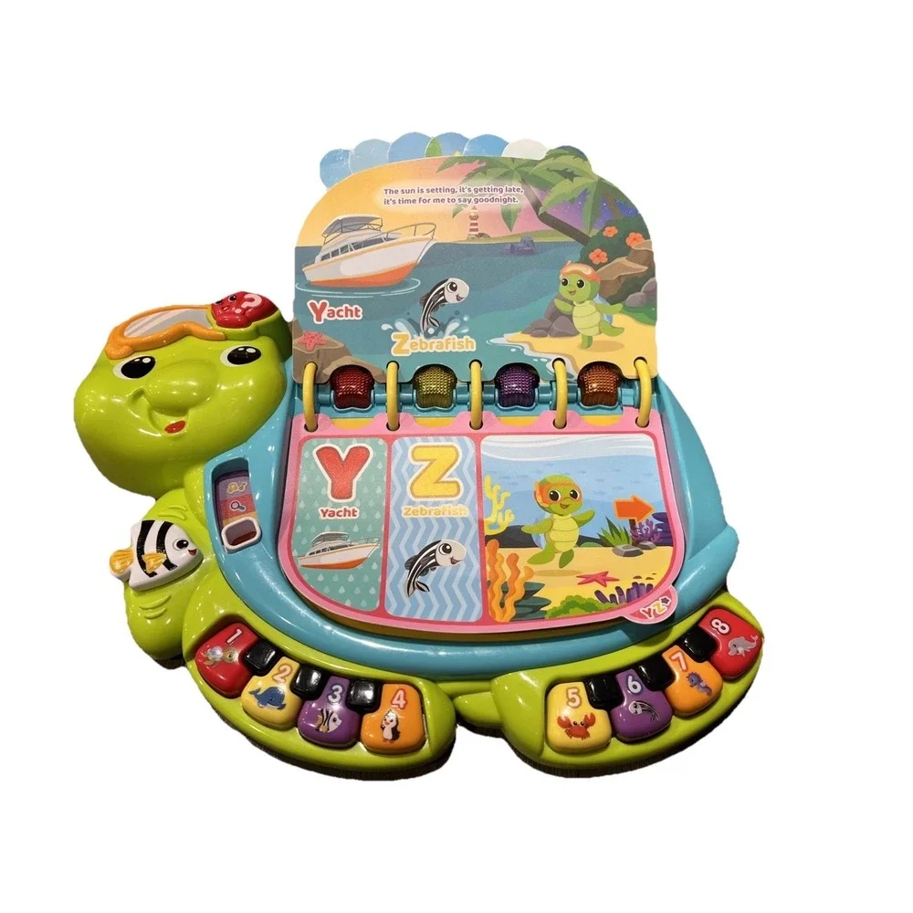 VTech Touch & Teach Sea Turtle Toy Preowned Condition